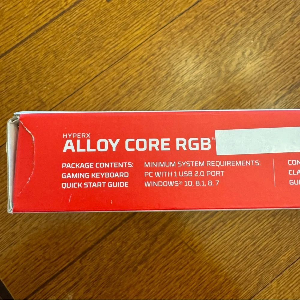 HyperX Alloy Core RGB Wired Gaming Keyboard HX-KB5ME2 tested working